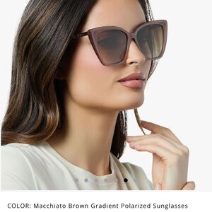 Diff Becky2 sunglasses Light neatral brown/grey Sunglasses with Black Case